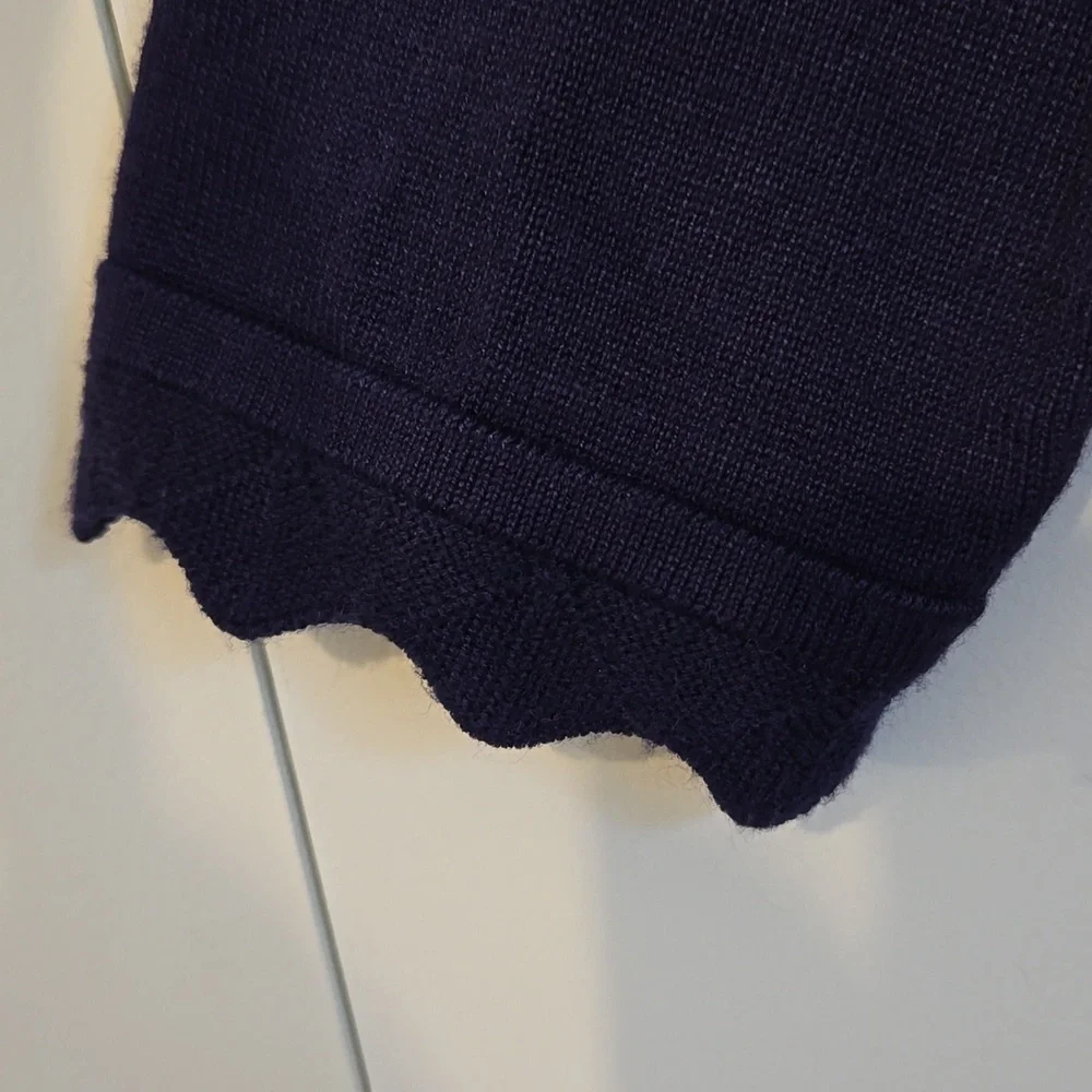 Kancy Kole 3/4 Sleeve Navy Shrug Size Small - Picture 3 of 5
